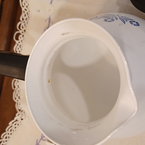 Vintage Corning Wear Cornflower 6 Cup Coffee Pot - Picture 11 of 12